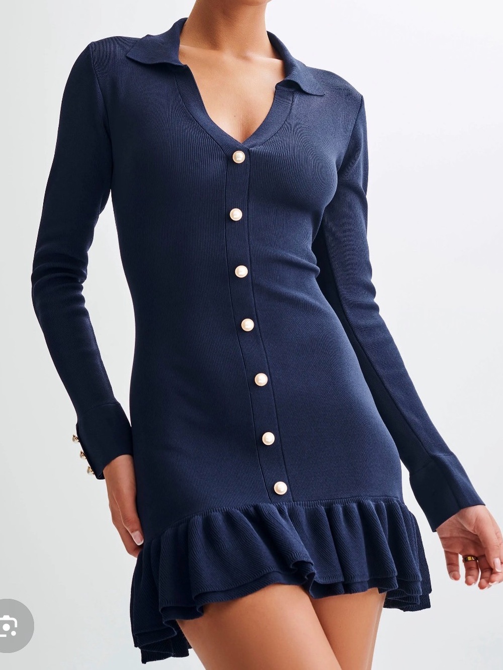 Meshki Pareesa Frill Mini Dress